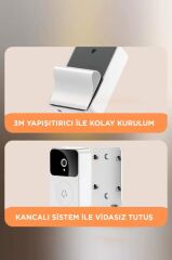 Kapı Zili Kablosuz Akıllı Su Geçirmez Zil X9 Beyaz