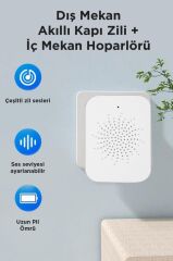 Torima X9  Beyaz Akıllı Su Geçirmez Kablosuz Kapı Zili