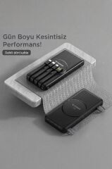 Taşınabilir Batarya 10000 Mah Hızlı Şarj Dijital Göstergeli Magsafe Powerbank TRM-1014 Siyah