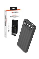 Taşınabilir Batarya 10000 Mah Hızlı Şarj Dijital Göstergeli Magsafe Powerbank TRM-1014 Siyah