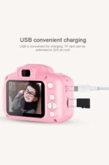 Torima Pembe Renk  CMR7 + SD Card Hediyeli 1080p Hd Çocuk Kamera Dijital Fotoğraf Makinesi