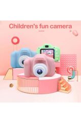 Torima Pembe Renk  CMR7 + SD Card Hediyeli 1080p Hd Çocuk Kamera Dijital Fotoğraf Makinesi