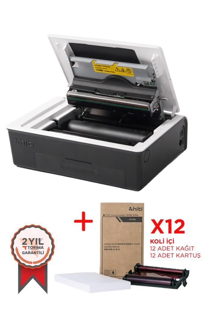 HiTi P322W 4 x 6 Hafif Fotoğraf Yazıcısı Ve 12 Adet Fotoğra Kağıdı