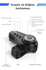 İtercom Motorsiklet Bluetooth Kask İnterkom Kulaklık BT35 Siyah