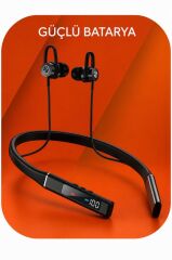 Bluetooth Kulaklık Manyetik Neckband Kablosuz Kulaklık TB03 Siyah