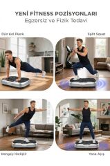 Egzersiz Aleti Kumandalı Yüksek Titreşimli Programlı Kondisyon Aleti VEP1000 Beyaz