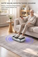 Egzersiz Aleti Kumandalı Yüksek Titreşimli Programlı Kondisyon Aleti VEP1000 Beyaz