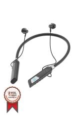 Bluetooth Kulaklık Kulak İçi Boyuna Asılabilir Kablosuz Kulaklık TB07 Siyah