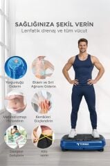 Torima Egzersiz Aleti Kumandalı Yüksek Titreşimli Programlı Kondisyon Aleti VEP1000 Mavi
