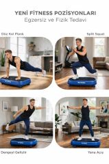 Egzersiz Aleti Kumandalı Yüksek Titreşimli Programlı Kondisyon Aleti VEP1000 Mavi