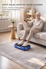 Egzersiz Aleti Kumandalı Yüksek Titreşimli Programlı Kondisyon Aleti VEP1000 Mavi