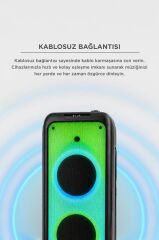 Bluetooth Hoparlör Rgb Işıklı Speaker BTS-1938 Siyah