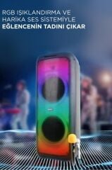 Bluetooth Hoparlör Rgb Işıklı Speaker BTS-1938 Siyah