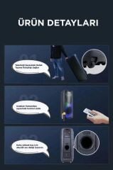 Bluetooth Hoparlör Rgb Işıklı Speaker BTS-1938 Siyah