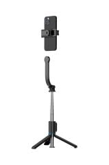 Tripod Çok Amaçlı Kumandalı Selfie Çubuğu C01 Siyah