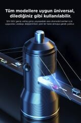 Araç Şarj Cihazı 2 Usb Portlu Transmitter C01 Siyah