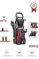 Torima HPC-01 Kırmızı Yüksek Basınçlı Oto, Halı, Bahçe Temizleme ve Yıkama Makinesi – 2000W, 150 Bar
