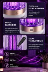 Elektrikli Sinek Öldürücü Şarjlı Uv Işıklı Lamba Sivrisinek Kovucu Sineksavar SSK10 Lacivert