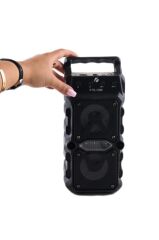KTS-1096 Kırmızı Bluetooth Parti Hoparlörü 3 Inç × 2 Kablosuz Speaker Radyo-usb-tf Girişli
