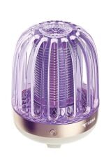 Elektrikli Sinek Öldürücü Şarjlı Uv Işıklı Lamba Sivrisinek Kovucu Sineksavar SSK10 Krem