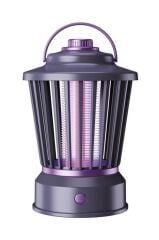 Elektrikli Sinek Öldürücü Şarjlı Uv Işıklı Lamba Sivrisinek Kovucu Sineksavar SSK12 Siyah