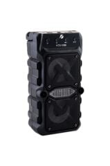 KTS-1096 Siyah Bluetooth Parti Hoparlörü 3 Inç × 2 Kablosuz Speaker Radyo-usb-tf Girişli