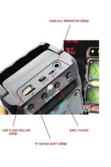 KTS-1096 Siyah Bluetooth Parti Hoparlörü 3 Inç × 2 Kablosuz Speaker Radyo-usb-tf Girişli