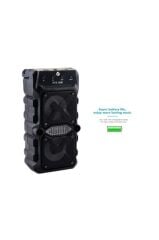 KTS-1096 Siyah Bluetooth Parti Hoparlörü 3 Inç × 2 Kablosuz Speaker Radyo-usb-tf Girişli