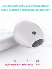 Bluetooth Kulaklık Kulak İçi Kablosuz Kulaklık I100 Beyaz