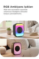 Torima Bluetooth Hoparlör Işıklı Taşınabilir Speaker GTS1867 Siyah