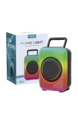 Bluetooth Hoparlör Işıklı Taşınabilir Speaker GTS1867 Siyah