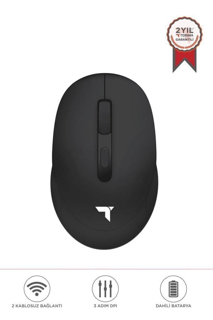 Torima TM-17 Siyah Çift Modlu Sessiz Kablosuz Mouse Fare