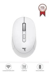 Mouse Çift Modlu Sessiz Kablosuz Fare TM17 Beyaz