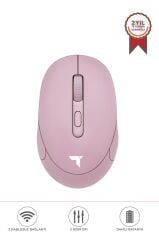 Torima TM-17 Pembe Çift Modlu Sessiz Kablosuz Mouse Fare