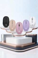 Mouse Çift Modlu Sessiz Kablosuz Fare TM17 Mor