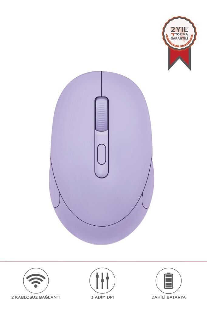 Torima TM-17 Mor Çift Modlu Sessiz Kablosuz Mouse Fare