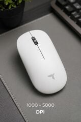 Mouse Çift Modlu Sessiz Kablosuz Fare TM19 Beyaz