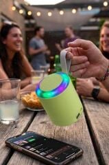 Bluetooth Hoparlör SD USB Destekli Taşınabilir Speaker D24 Yeşil