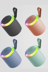 Bluetooth Hoparlör SD USB Destekli Taşınabilir Speaker D24 Mor