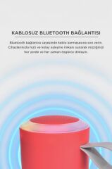 Bluetooth Hoparlör SD USB Destekli Taşınabilir Speaker D24 Kırmızı