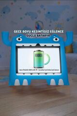 Tablet 4GB 128GB Android 13 Kılıf Hediyeli Çocuk Tableti T16 Mavi