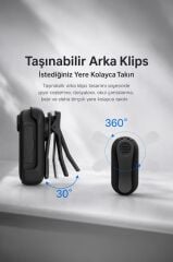 Aksiyon Kamerası 1080 P Manyetik Giyilebilir Geniş Açılı Klips Tasarımlı Kamera CMR34 Siyah