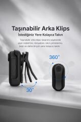 Aksiyon Kamerası 1080 P Manyetik Giyilebilir Geniş Açılı Klips Tasarımlı Kamera CMR34 Siyah