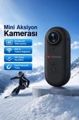 Aksiyon Kamerası 1080 P Manyetik Giyilebilir Geniş Açılı Klips Tasarımlı Kamera CMR34 Siyah