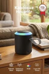 Bluetooth Hoparlör SD USB Destekli Taşınabilir Speaker D24 Siyah