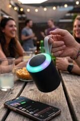 Bluetooth Hoparlör SD USB Destekli Taşınabilir Speaker D24 Siyah