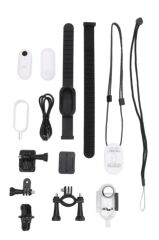 Aksiyon Kamerası 1080 P Manyetik Giyilebilir Geniş Açılı Klips Tasarımlı Kamera CMR34 Siyah