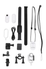 Aksiyon Kamerası 1080 P Manyetik Giyilebilir Geniş Açılı Klips Tasarımlı Kamera CMR34 Beyaz