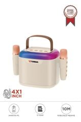 Bluetooth Hoparlör Çift Mikrofonlu Kablosuz Parti Speaker D51 Beyaz