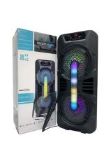 Torima Siyah GTS-1702 Taşınabilir Bluetooth Mikrofonlu RGB Işıklı  Hoparlör